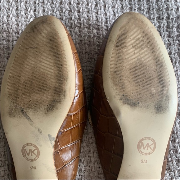 Michael Kors Crocodile Embossed Leather Mules - Picture 3 of 9